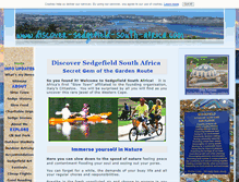 Tablet Screenshot of discover-sedgefield-south-africa.com